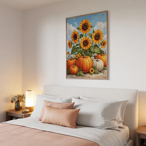Malen nach Zahlen - Herbstkürbis Sonnenblume