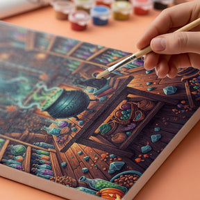 Malen nach Zahlen - Hexentrankraum