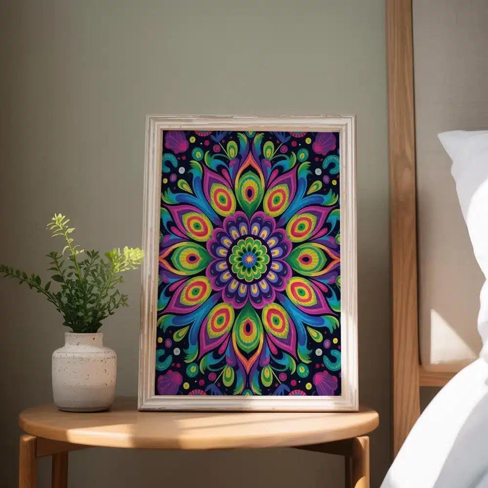 Malen nach Zahlen - Himmlisches Pfauen-Mandala