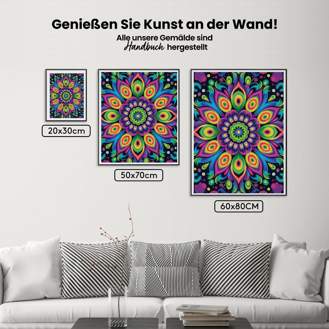 Malen nach Zahlen - Himmlisches Pfauen-Mandala