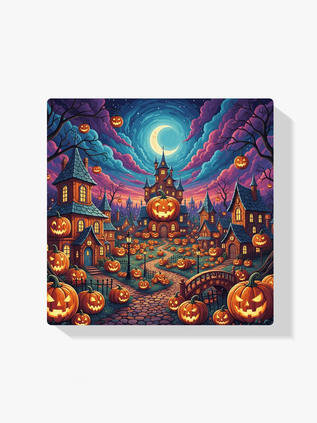 Malen nach Zahlen - Jack-O'-Lantern-Dorf