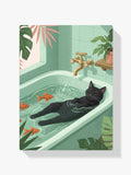 Malen nach Zahlen - Katze in der Badewanne