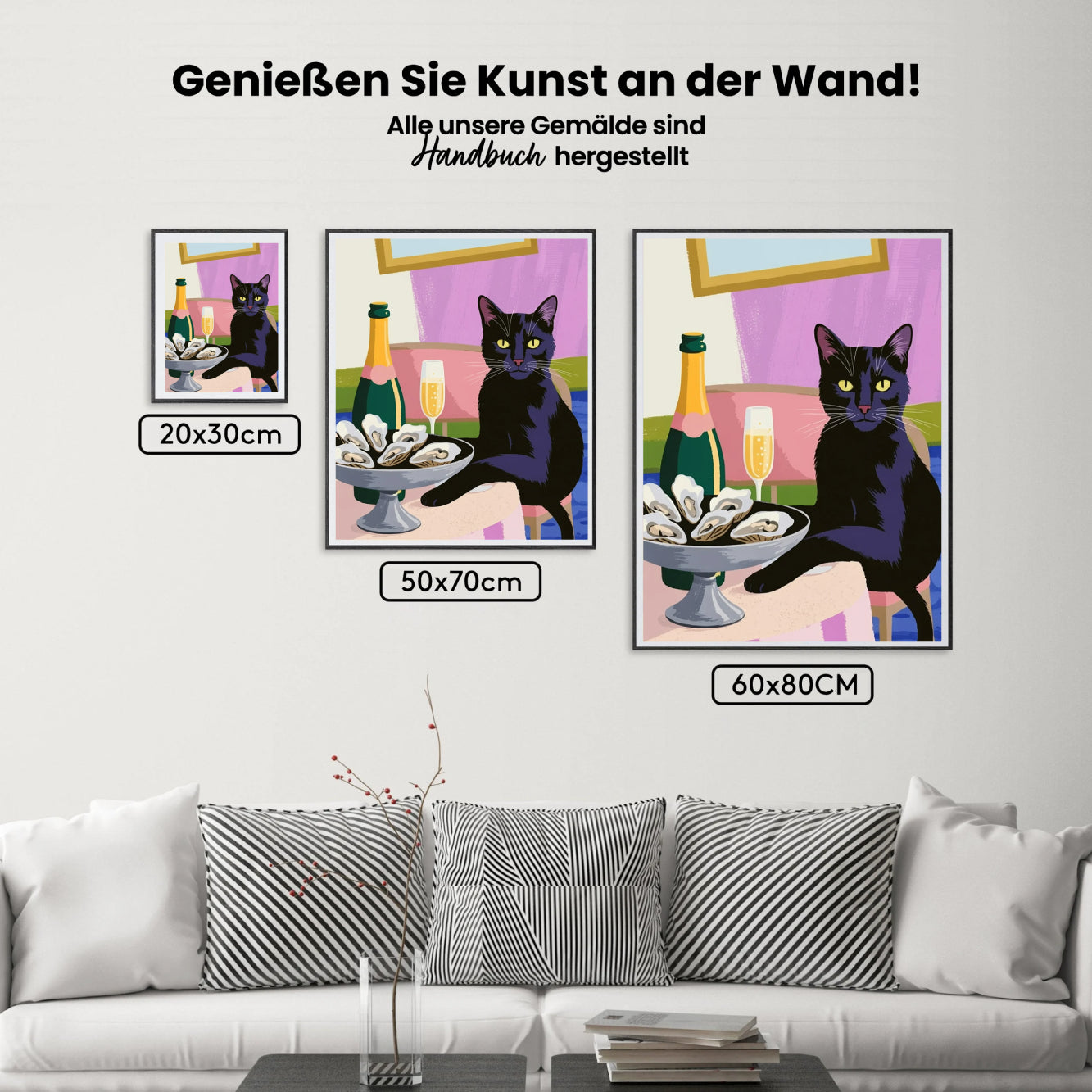 Malen nach Zahlen - Katzencocktail-Austern