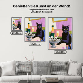Malen nach Zahlen - Katzencocktail-Austern