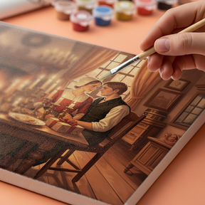 Malen nach Zahlen - Kerzenscheinmomente