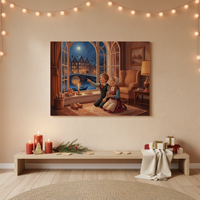 Malen nach Zahlen - Kinder am Fenster