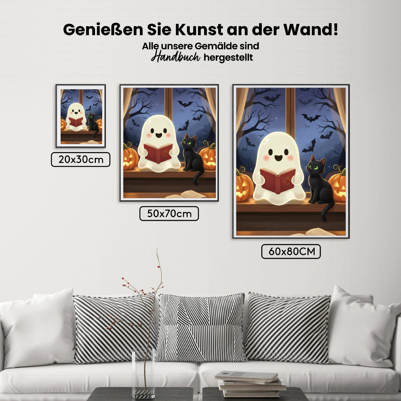 Malen nach Zahlen - Kleine Geisterbibliothek