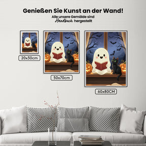 Malen nach Zahlen - Kleine Geisterbibliothek