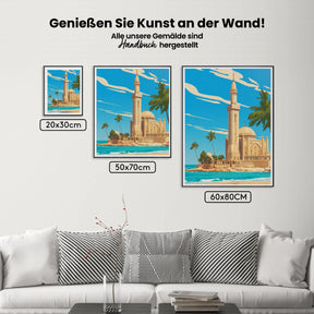 Malen nach Zahlen - Küstenmoschee
