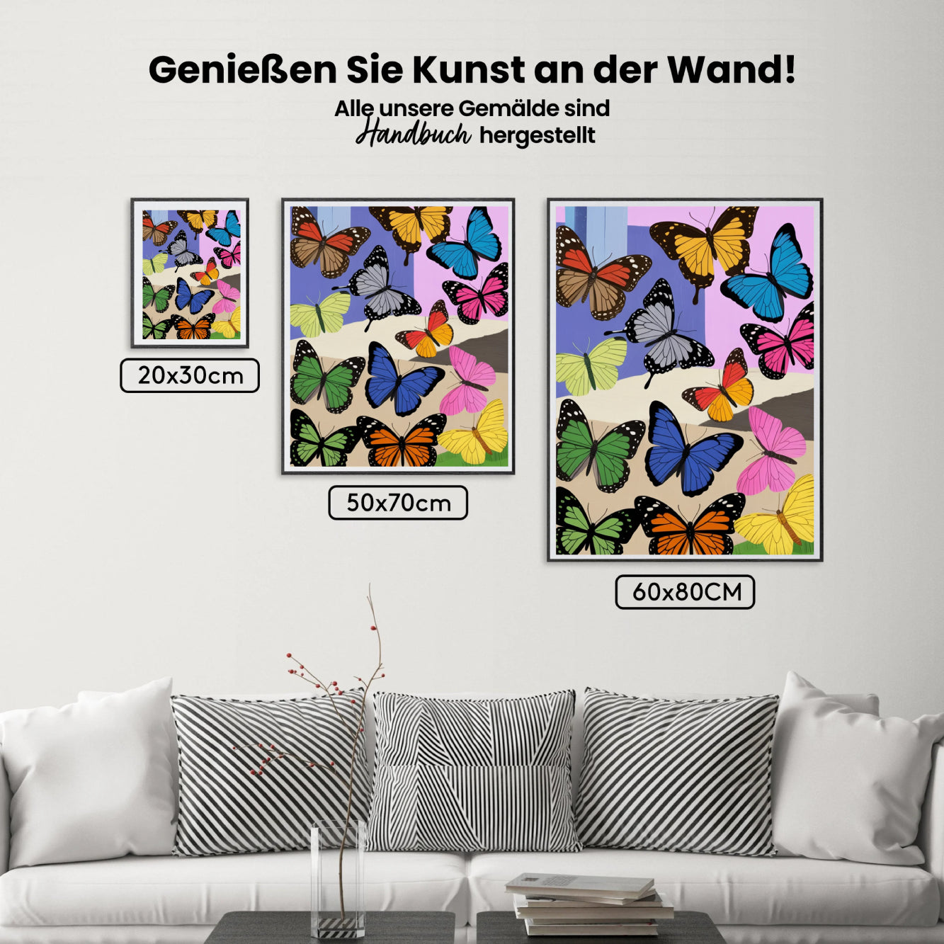 Malen nach Zahlen - Launische Schmetterlinge