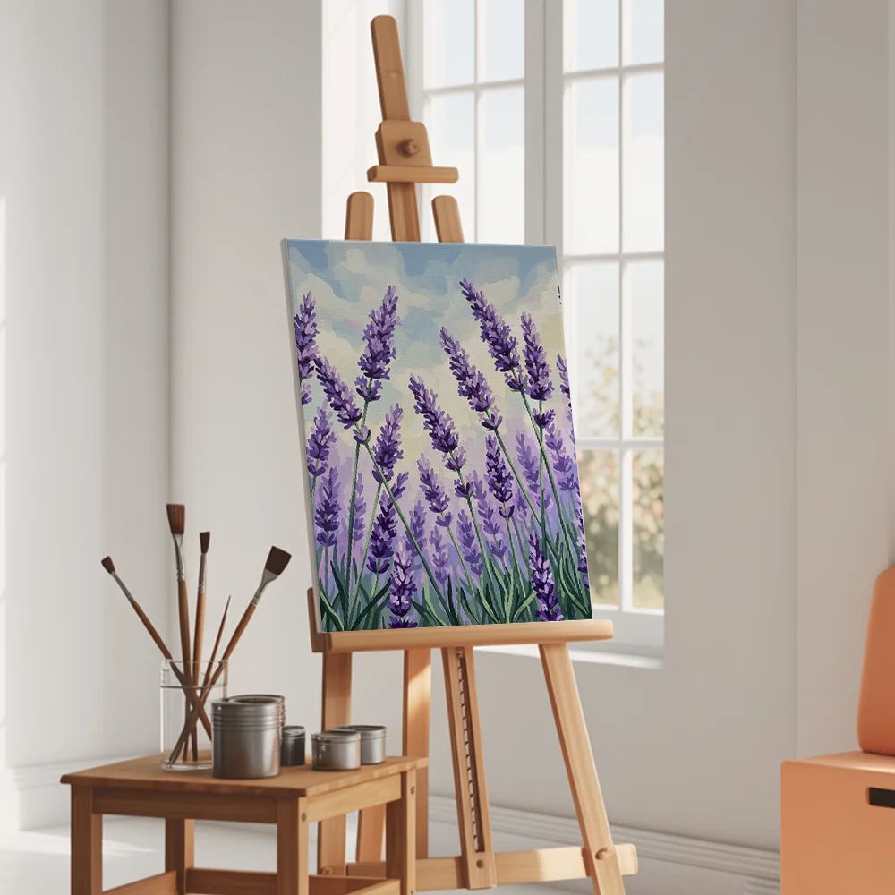 Malen nach Zahlen - Lavendelblüte