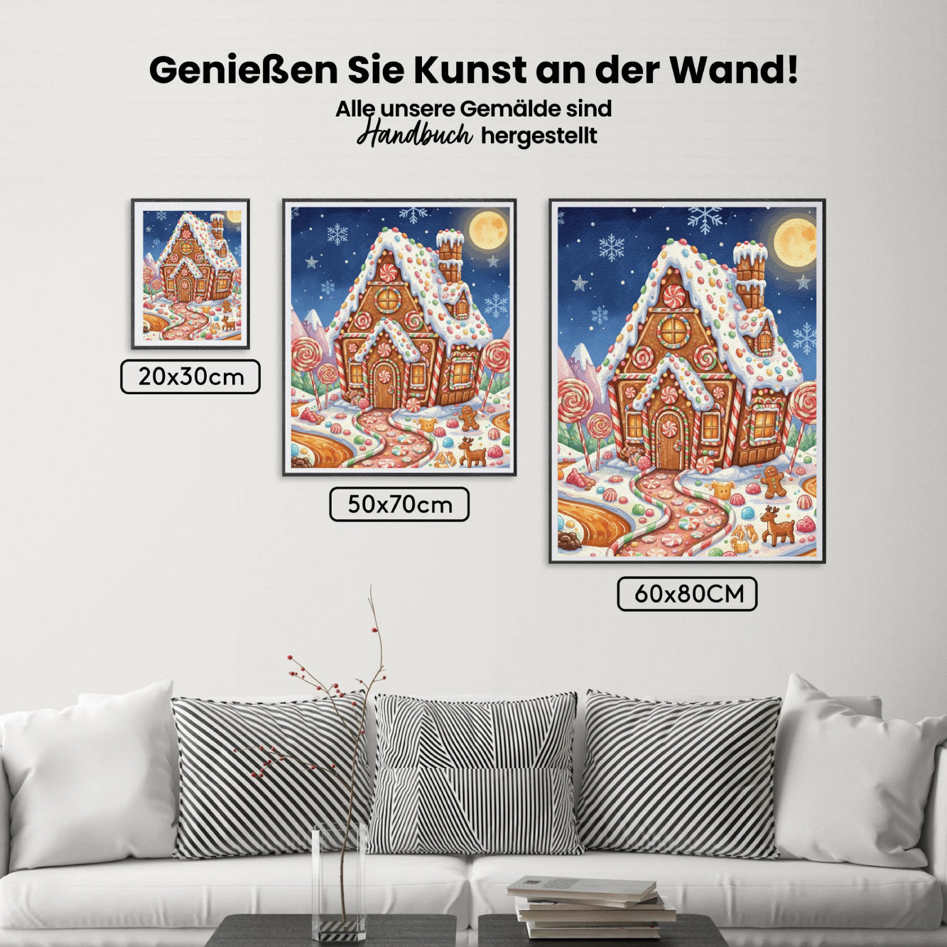 Malen nach Zahlen - Lebkuchenhaus Wunderland