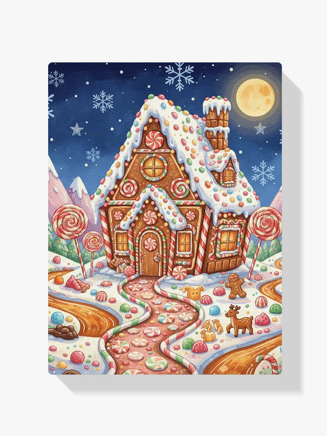 Malen nach Zahlen - Lebkuchenhaus Wunderland