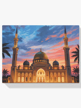 Malen nach Zahlen - Majestätische Moschee bei Sonnenuntergang