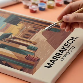 Malen nach Zahlen - Marrakesch, Marokko