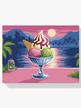 Malen nach Zahlen - Mondschein-Gelato