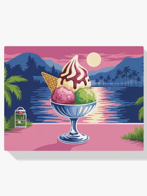 Malen nach Zahlen - Mondschein-Gelato