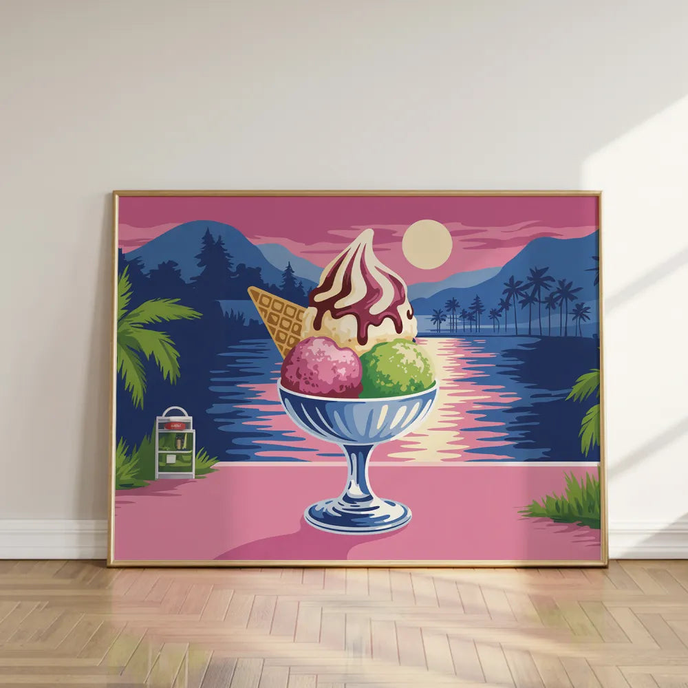 Malen nach Zahlen - Mondschein-Gelato
