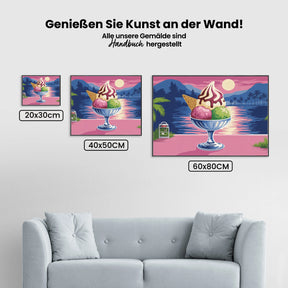 Malen nach Zahlen - Mondschein-Gelato