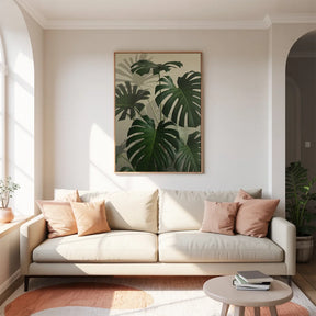 Malen nach Zahlen - Monstera-Blatt