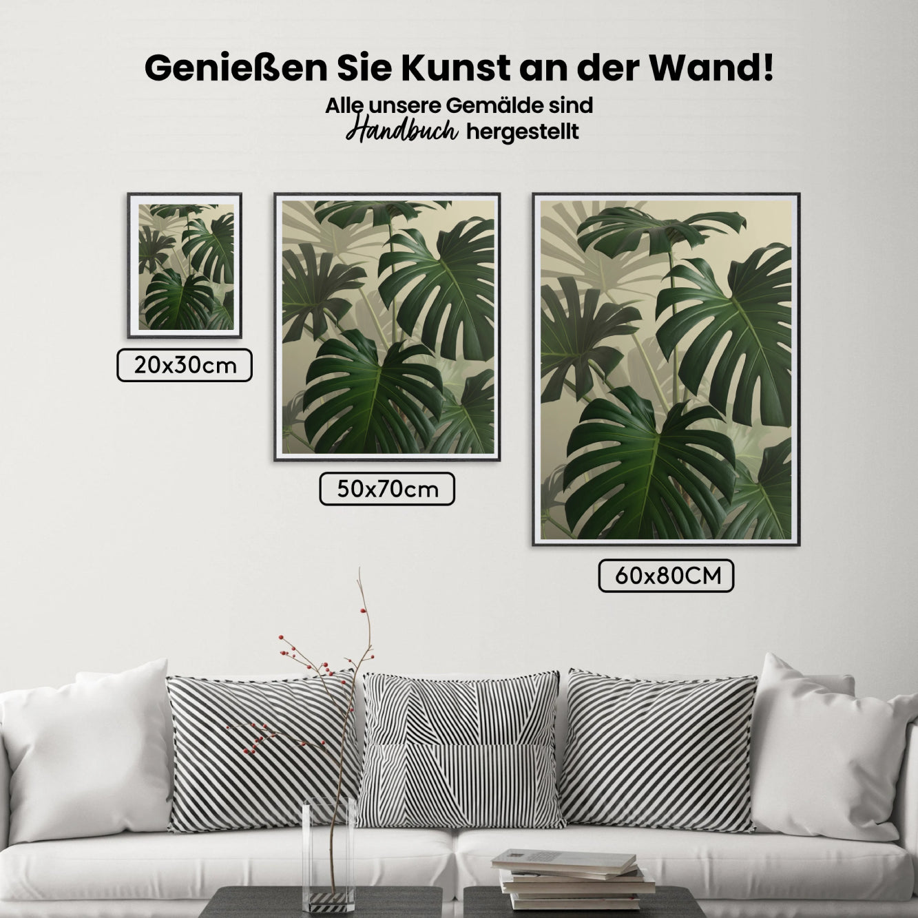 Malen nach Zahlen - Monstera-Blatt