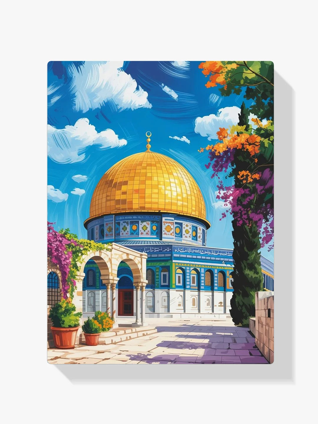 Malen nach Zahlen - Moschee & Blüten