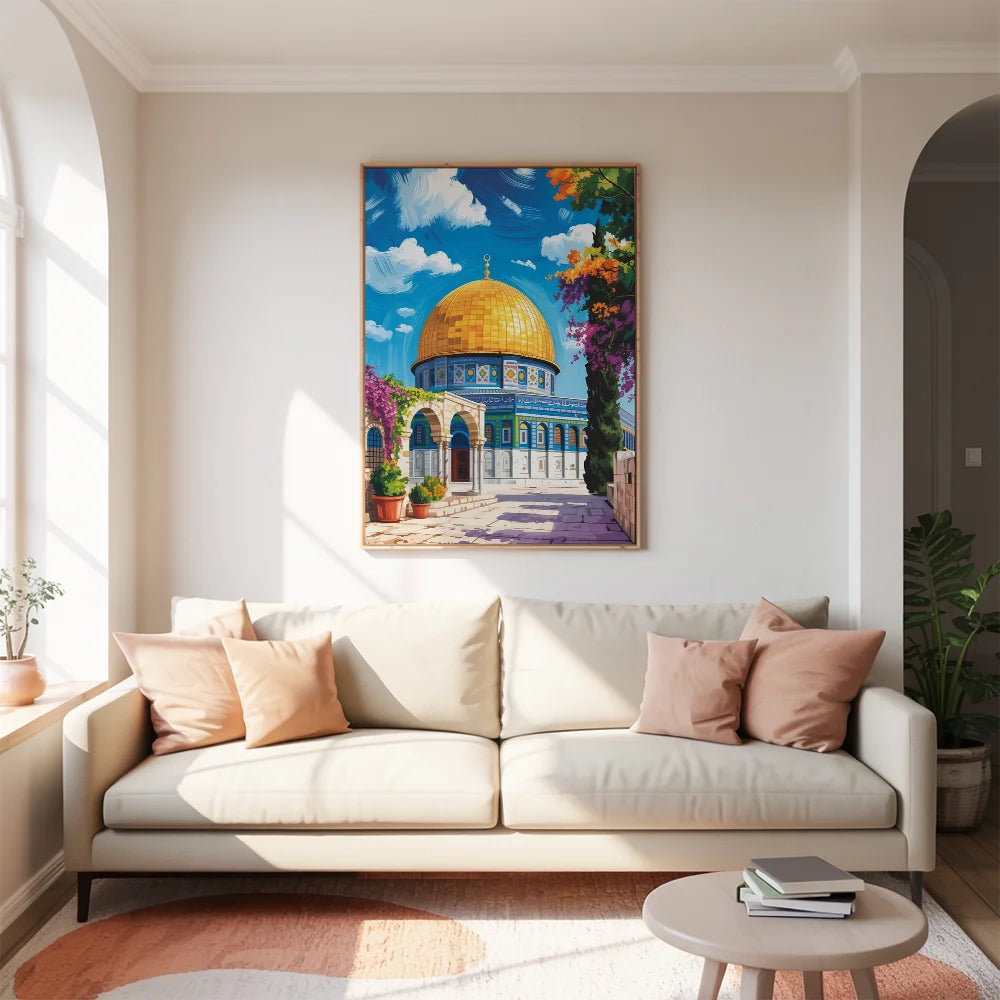 Malen nach Zahlen - Moschee & Blüten