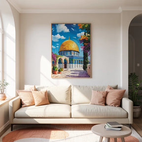 Malen nach Zahlen - Moschee & Blüten