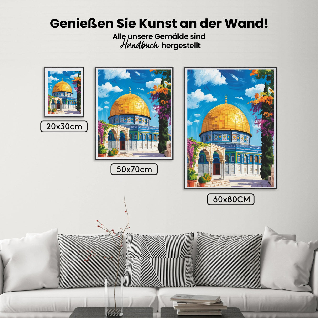 Malen nach Zahlen - Moschee & Blüten