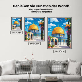 Malen nach Zahlen - Moschee & Blüten