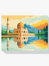 Malen nach Zahlen - Moschee am See