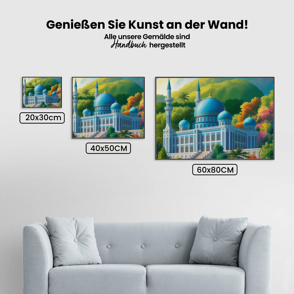 Malen nach Zahlen - Moschee im Paradies