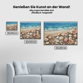 Malen nach Zahlen - Muschel-Konfetti