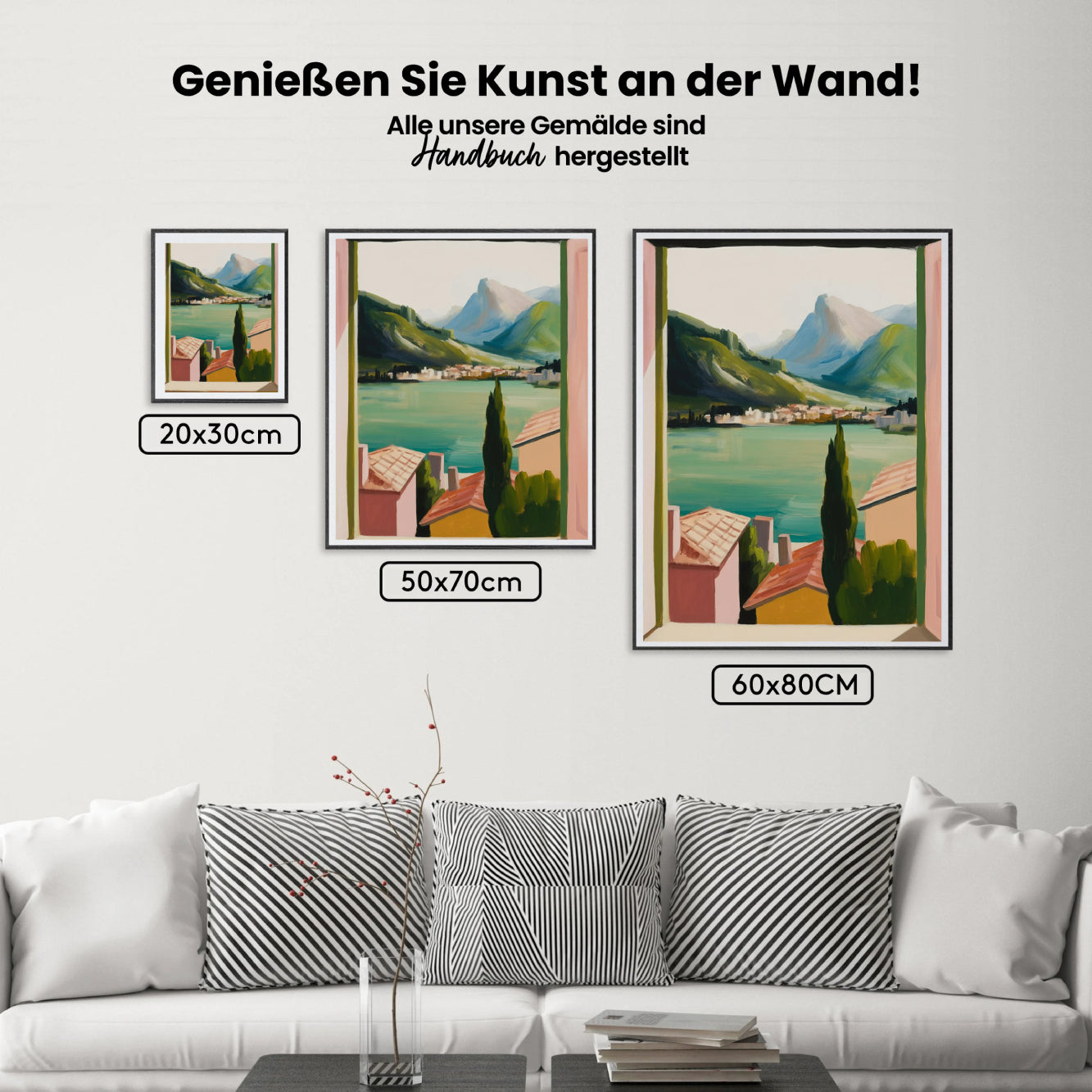 Malen nach Zahlen - Offener Fenster See