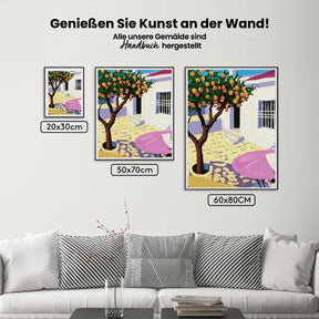 Malen nach Zahlen - Orangenbaum