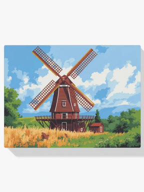Malen nach Zahlen - Pfeifen der Windmühle