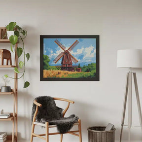 Malen nach Zahlen - Pfeifen der Windmühle