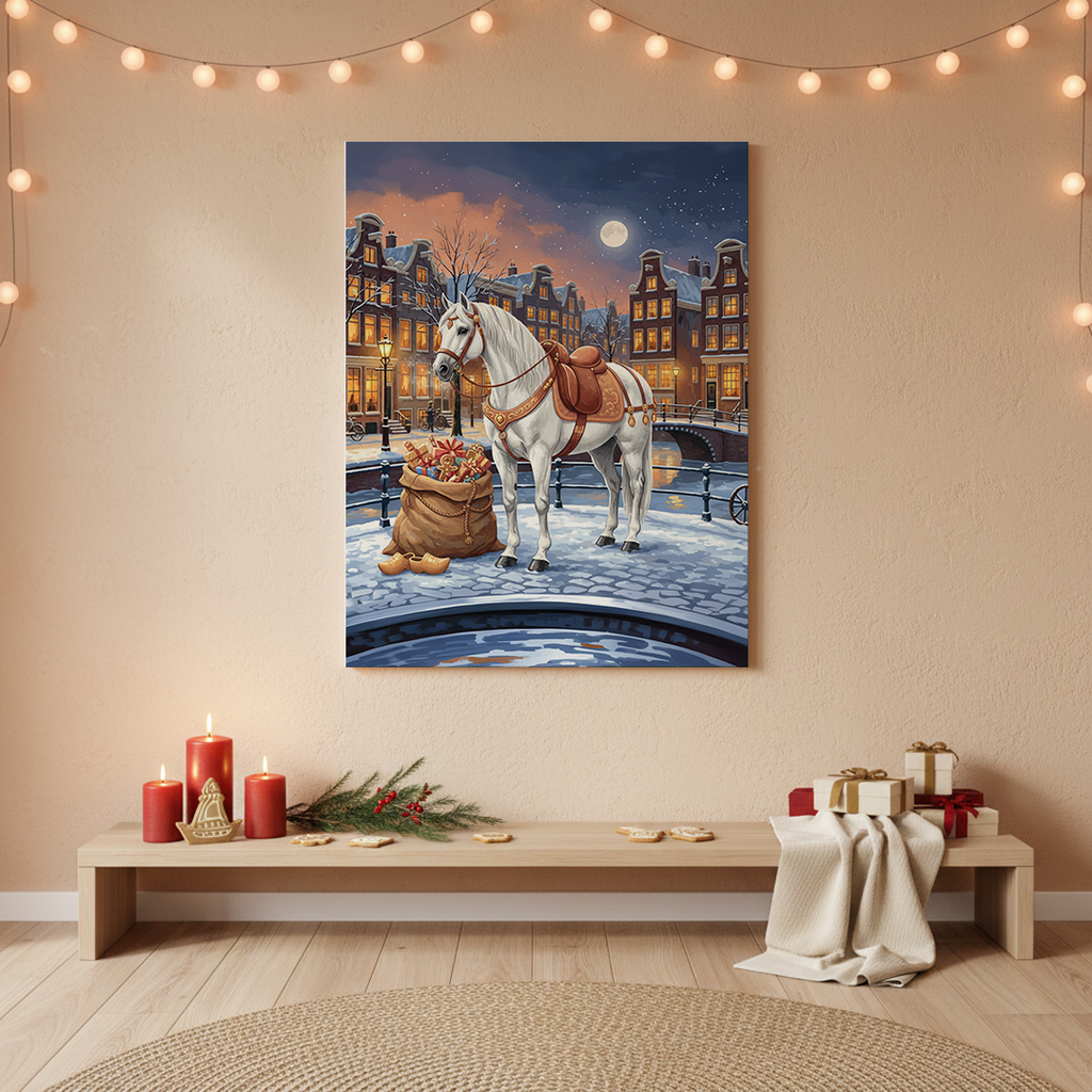 Malen nach Zahlen - Pferd des Heiligen Nikolaus