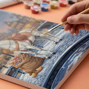 Malen nach Zahlen - Pferd des Heiligen Nikolaus