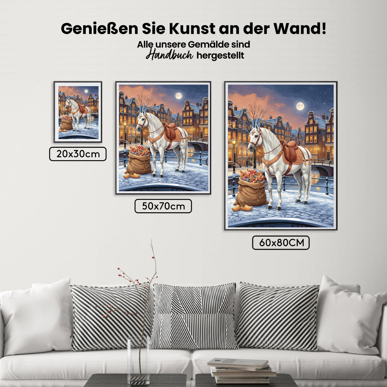 Malen nach Zahlen - Pferd des Heiligen Nikolaus