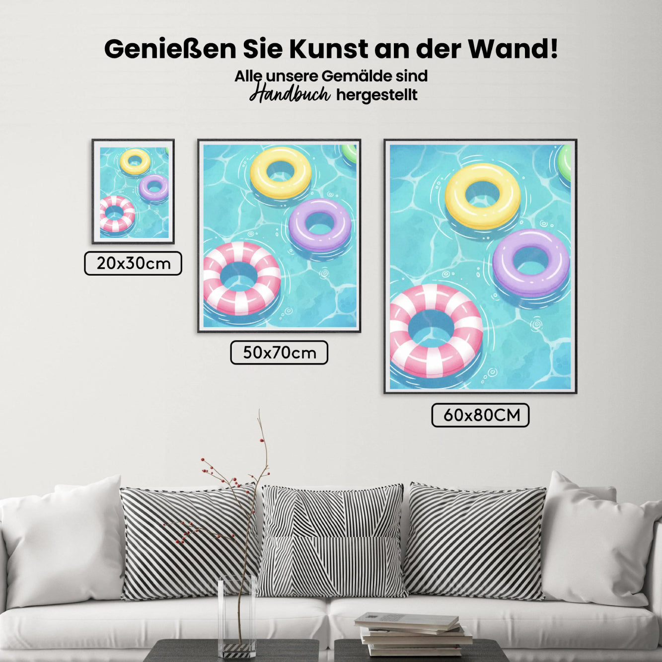 Malen nach Zahlen - Pool-Schwimmring