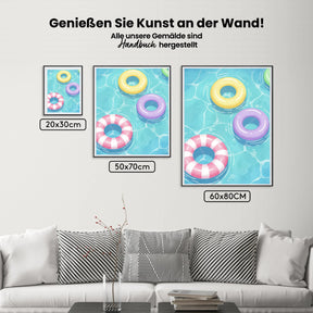 Malen nach Zahlen - Pool-Schwimmring