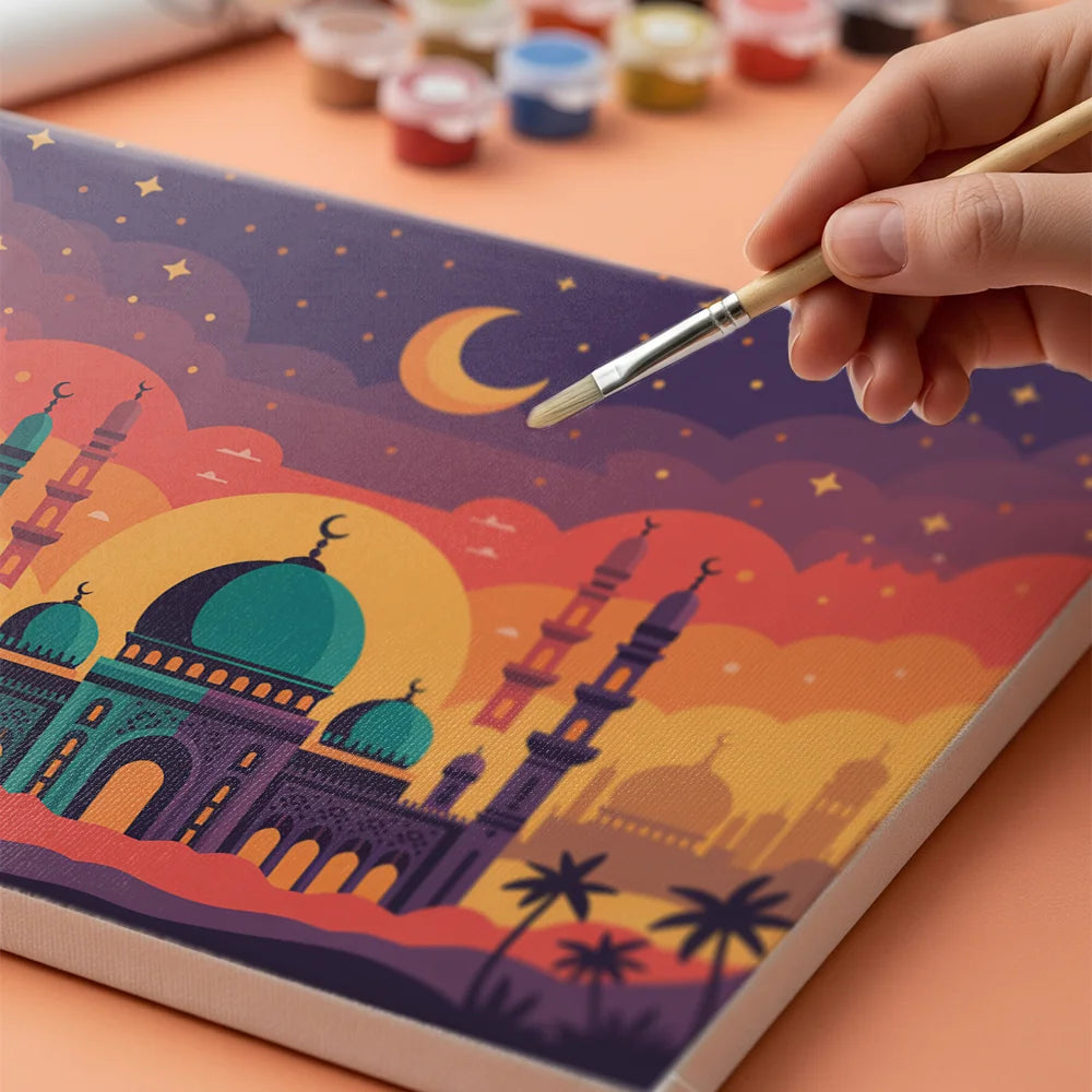Malen nach Zahlen - Prächtige Moschee