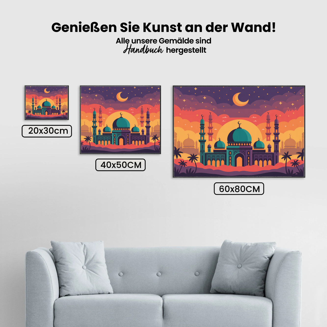 Malen nach Zahlen - Prächtige Moschee