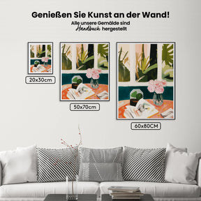 Malen nach Zahlen - Gemütliche Buchecke