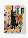 Malen nach Zahlen - Schwarze Katze auf dem Sofa