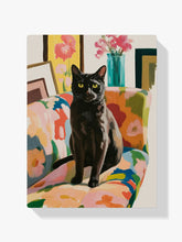 Malen nach Zahlen - Schwarze Katze auf dem Sofa