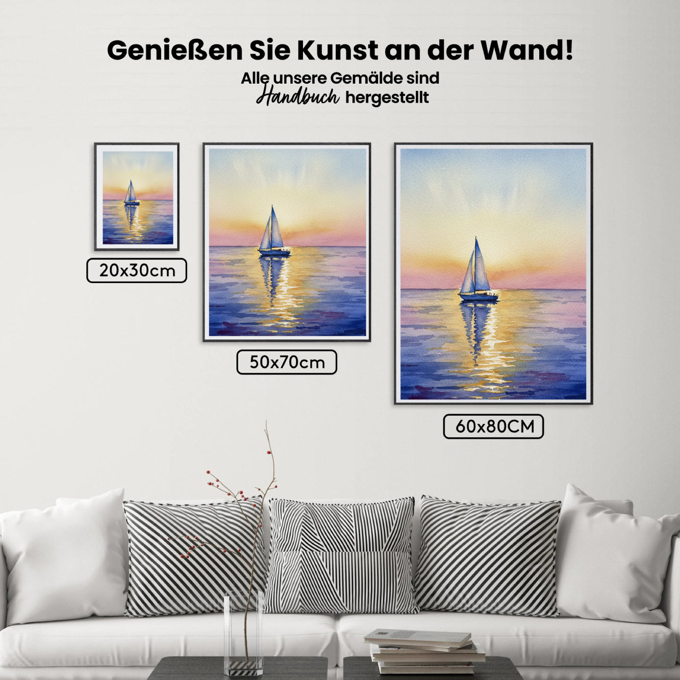Malen nach Zahlen - Segelbootfarbe
