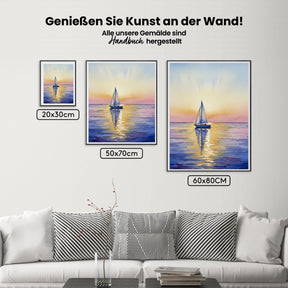 Malen nach Zahlen - Segelbootfarbe
