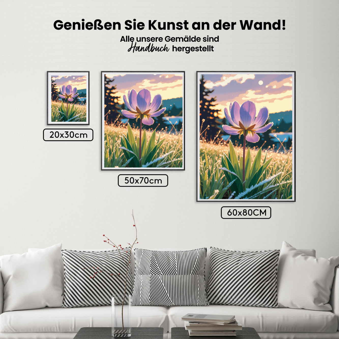 Malen nach Zahlen - Sonnenwendeblüte